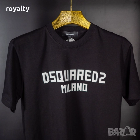 DSQUARED2 Мъжка Черна Тениска , снимка 4 - Тениски - 52228294