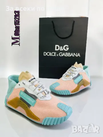 Дамски маратонки от естествен велур Dolce&Gabbana - Налични различни цветове Код D1138, снимка 7 - Маратонки - 47600290