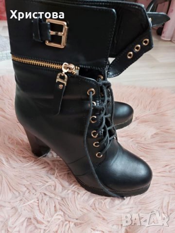 Боти с кабзи ХИТ МОДЕЛ- 27,00лв., снимка 3 - Дамски боти - 23459998