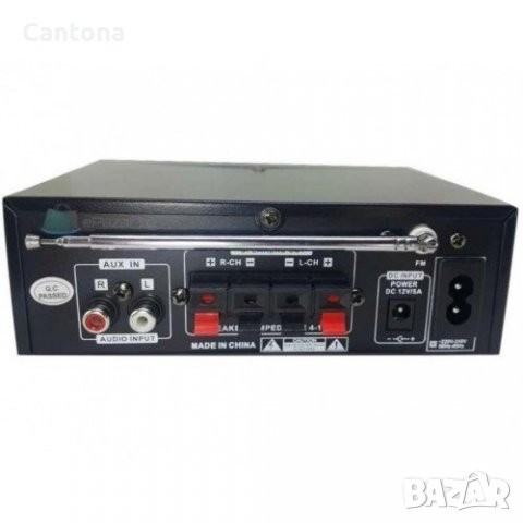Караоке домашен аудио усилвател GLS-05, FM, SD, USB, 30W, 220V, снимка 2 - Ресийвъри, усилватели, смесителни пултове - 37120224