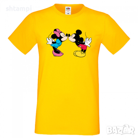 Мъжка тениска Mickey & Minnie 8 Подарък,Изненада,Рожден ден, снимка 10 - Тениски - 36575604