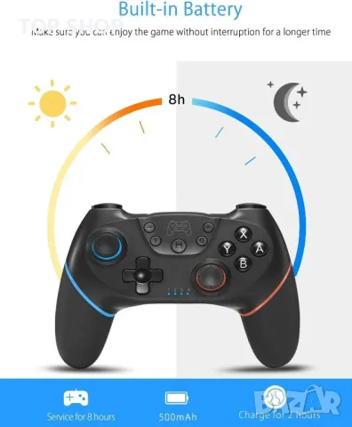 Switch Controller, безжичен професионален контролер за Switch/Switch Lite/Switch OLED, Switch Remote