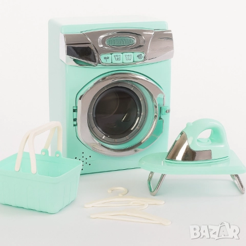 Детски комплект за пране – пералня, ютия и аксесоари, снимка 3 - Други - 52055607