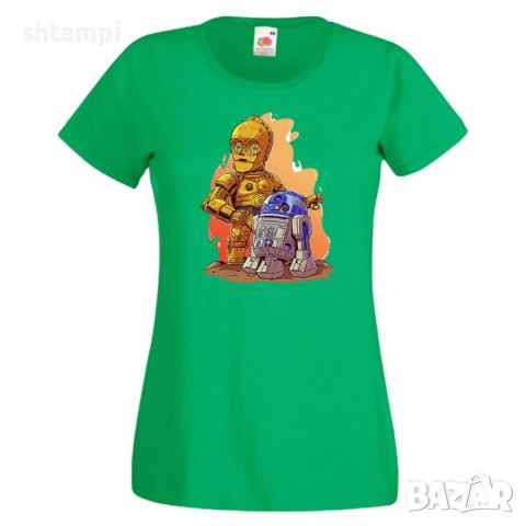 Дамска тениска Star Wars R2-D2 & C3PO Игра,Изненада,Подарък,Геймър,, снимка 8 - Тениски - 36790124