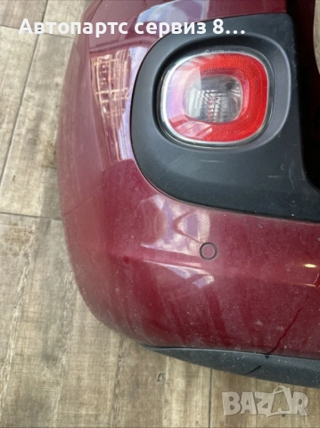 Задна броня за Fiat 500L, червена, оригинална, модел 2013 година, снимка 2 - Части - 53135458