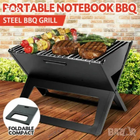 Барбекю на дървени въглища с емайлирано покритие REVERIE RG-28, снимка 4 - Барбекюта - 47740847