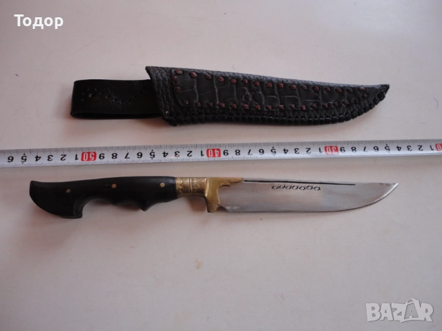 Майсторски ловен нож каракулак с кания 3