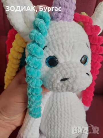 ЕДНОРОГ - Кукла Амигуруми , снимка 2 - Плюшени играчки - 48577284
