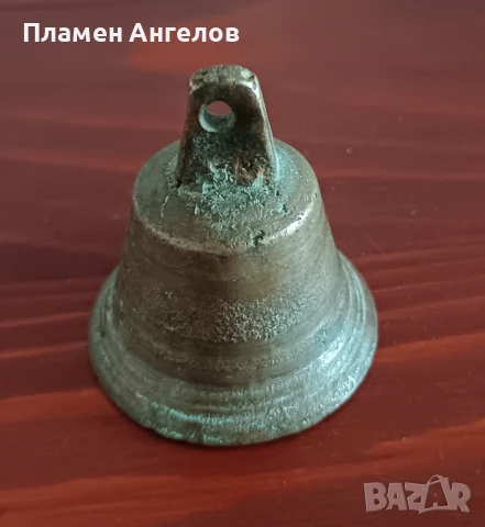 Стара бронзова камбанка, звънче, хлопка, снимка 2 - Други ценни предмети - 51332239