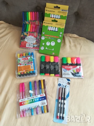 Нови флумастри, тънкописци, маркери, цветни химикали 
