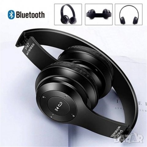 Безжични Bluetooth слушалки P47 Wireless, снимка 6 - Слушалки и портативни колонки - 33194168