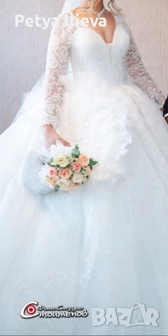 Булченска рокля с подарък було и 2ра рокля на супер изгодна цена, снимка 2 - Сватбени рокли - 53522057