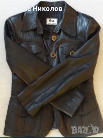 Дамско кожено яке, снимка 2 - Якета - 43347983