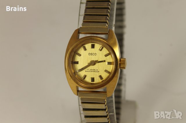 Позлатен Немски Дамски Часовник OSCO 1960's, снимка 3 - Антикварни и старинни предмети - 40153801