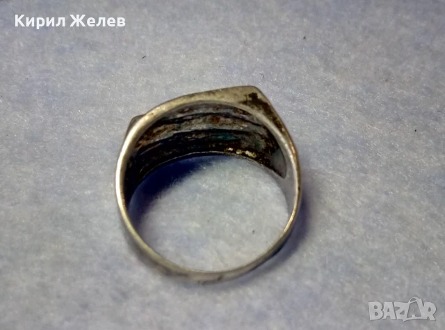ДИЗАЙНЕРСКИ ФЕШЪН АРТ МОДЕЛ СРЕБЪРЕН ПРАСТЕН СРЕБРО 925 с ОКСИДАЦИЯ РЪЧНА МАЙСТОРСКА ИЗРАБОТКА 49419, снимка 8 - Пръстени - 50510757