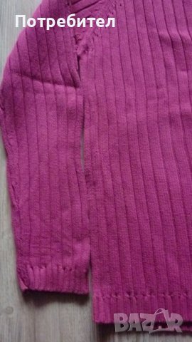 Дамски пуловер с висока яка М-Л, снимка 6 - Блузи с дълъг ръкав и пуловери - 39897393