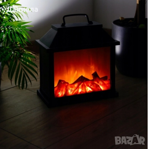 Декоративен LED фенер - камина, снимка 5 - Декорация за дома - 52250602