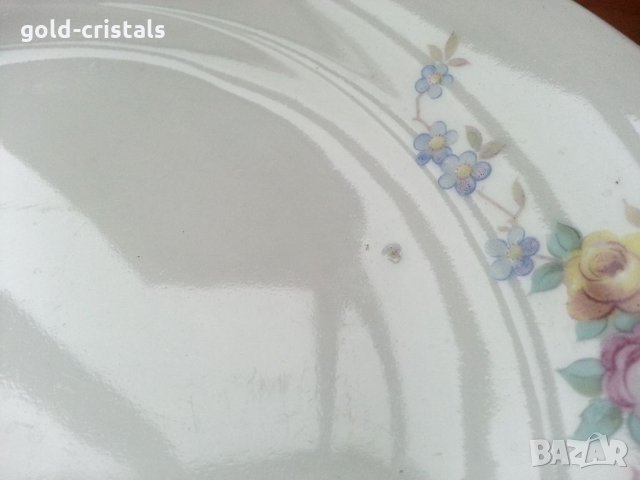 Стар български порцелан чинии, снимка 4 - Антикварни и старинни предмети - 33682388