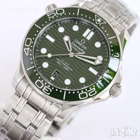Мъжки часовник OMEGA Seamaster Diver 300M Green с автоматичен механизъм, снимка 2 - Мъжки - 49461662