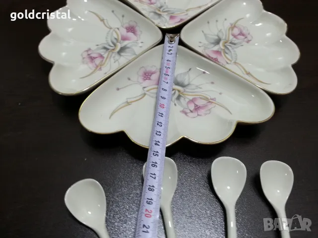 Стар български порцелан чинии плато ордьовър , снимка 4 - Антикварни и старинни предмети - 48646383