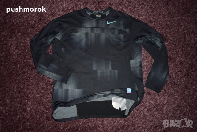 Nike PRO Hyperwarm Long Sleeve Men's Shirt, снимка 6 - Спортни дрехи, екипи - 28346606
