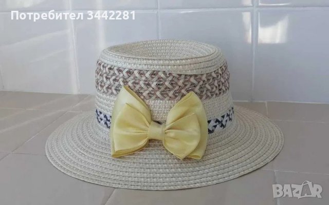 Лятна шапка с жълта панделка, снимка 7 - Шапки - 37702468