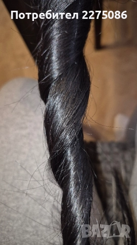 Продавам треса на 3 реда с естествена коса от 200гр. за 450лв, снимка 4 - Аксесоари за коса - 52801276