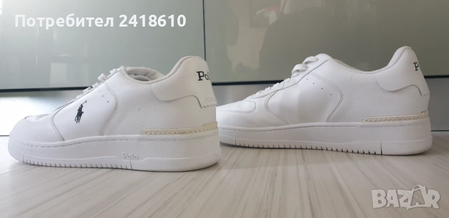 POLO Ralph Lauren Leather Mens Size 48/31 .5 см ОРИГИНАЛ! Мъжки кецове от естествена кожа!, снимка 9 - Кецове - 52424240