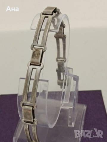 Красива сребърна гривна #БМ, снимка 1