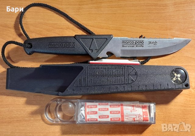 Рядък нож за оцеляване Marco Polo - Германия, снимка 4 - Други ценни предмети - 43611698