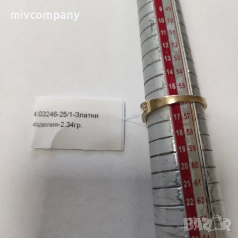 Златен пръстен 2.34гр., снимка 2 - Пръстени - 51251175