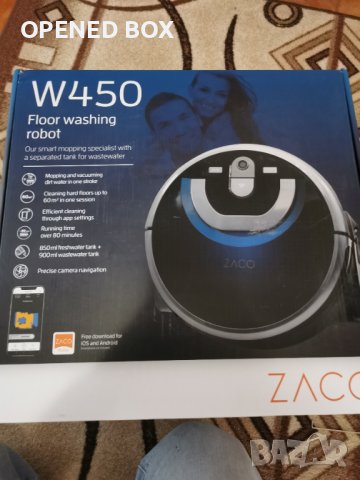 Робот моп Zaco W450 за миене на подове, снимка 10 - Прахосмукачки - 42960269