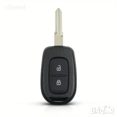 Кутийка за ключ с острие VAC102, с 2 бутона за Renault/Dacia: Clio/Kangoo/Master/Modus/Trafic/Twingo
