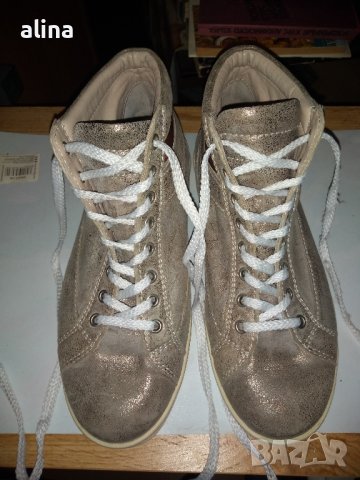 Високи спортни обувки /кецове/ MOEVZ естествена кожа, снимка 3 - Кецове - 42949047