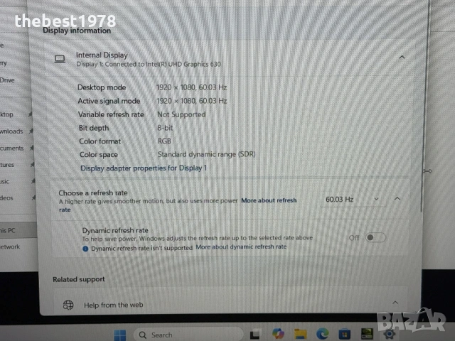 15.6 Dell G3`Core i7-9750H/GTX 1660Ti/16GB RAM/512GB SSD/FHD IPS/Бат 5ч, снимка 10 - Лаптопи за игри - 53171689