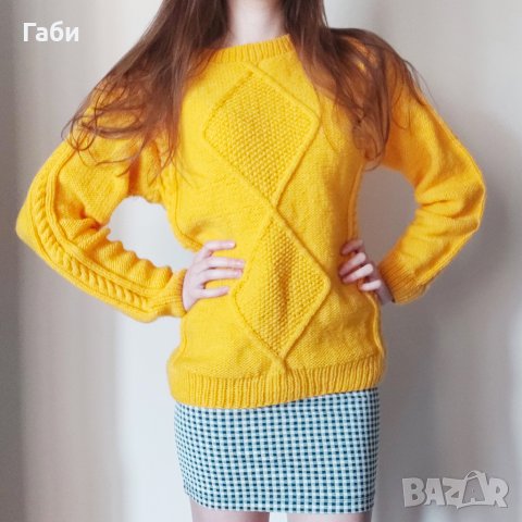 Ръчно плетена дамска блуза, снимка 1 - Блузи с дълъг ръкав и пуловери - 18762739