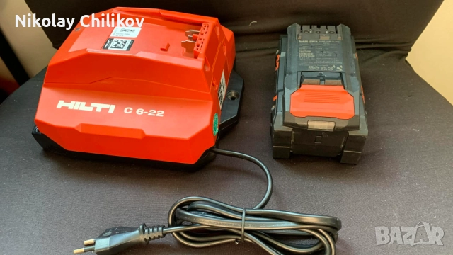 Hilti-батеря B22 и зарядно C6-22
