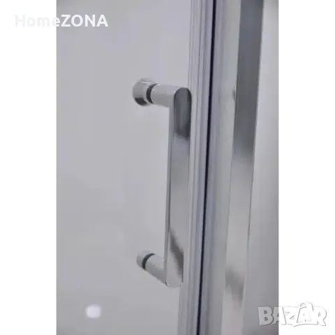 Параван за баня ELITE R, 100-110х190 см, прозрачно стъкло, хром, снимка 4 - Паравани - 49370769
