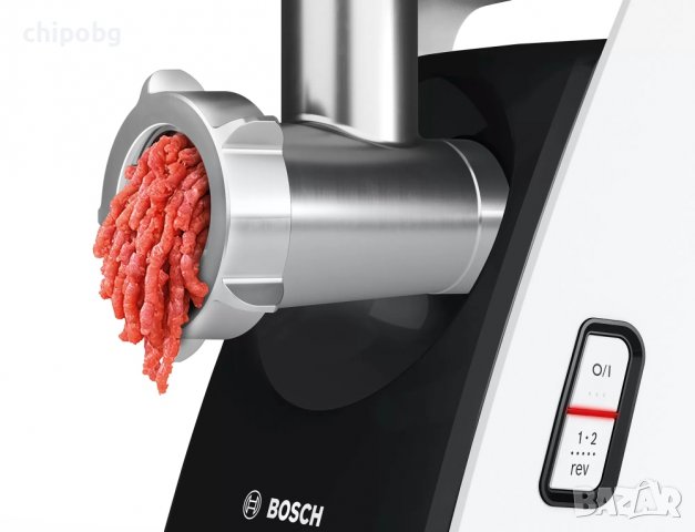 Месомелачка, Bosch MFW3X17B Meat grinder, CompactPower, 500 W, White, снимка 14 - Месомелачки - 38424213
