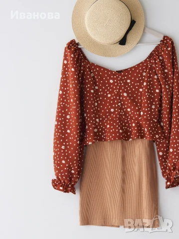 Права памучна лятна пола/поличка, снимка 4 - Поли - 50594413