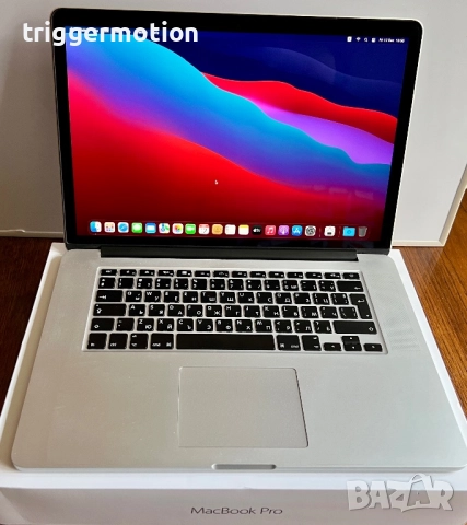 Apple MacBook Pro 15" (Mid 2015) A1398, 2.5GHz i7, 16GB RAM/512GB SSD, Батерия 23 цикъла! Кирилица, снимка 1 - Лаптопи за работа - 52737217