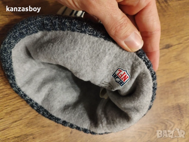 new era new england patriots - страхотна зимна шапка КАТО НОВА 100% оригинал универсален размер, снимка 7 - Шапки - 53020933