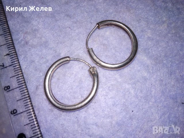 СТАРИ КЛАСИЧЕСКИ РЕТРО АРТ СТИЛ СРЕБЪРНИ ОБЕЦИ СРЕБРО 925 МАЙСТОРСКА РЪЧНА ИЗРАБОТКА Тип ХАЛКА 36408