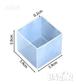 6 см 3D КУБ квадрат силиконов молд форма калъп смола за сладкарство и бижута и декорация свещи глина, снимка 2 - Форми - 43478456