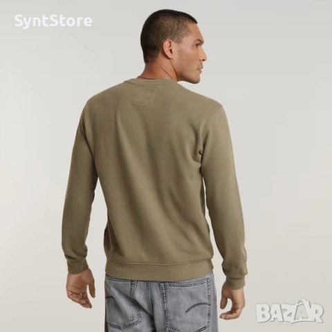 Мъжка блуза G-Star RAW  – Urban Streetwear (Маслинено зелено), снимка 4 - Блузи - 52817892