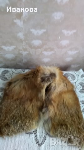Дамска кожена яка от лисица, снимка 3 - Шалове - 26911427