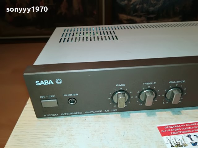 SABA MI 780 STEREO AMPLIFIER-ВНОС GERMANY 0806221937, снимка 4 - Ресийвъри, усилватели, смесителни пултове - 37024410