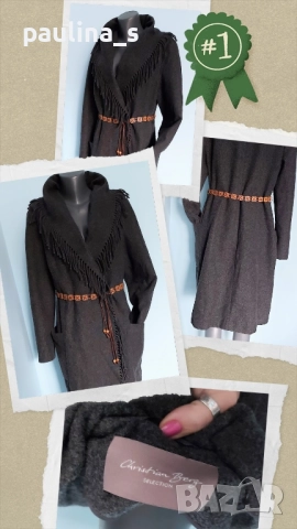 Два различни броя / Луксозно марково палто или манто "Н&М" и "Cristin Berg" , снимка 12 - Палта, манта - 28198534