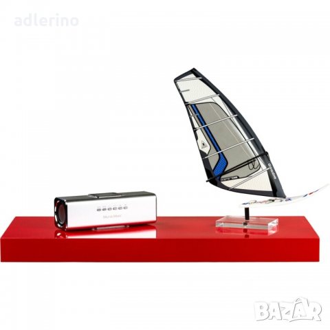 Стеннен рафт "Volto", рафт за стена, 50 см, червено гланц, скрито захващане, снимка 2 - Етажерки - 34459456