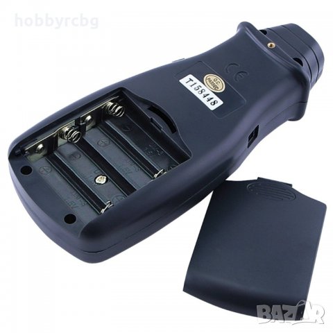 Цифров лазерен 2в1 фото тахометър – контактен и безконтактен RPM, снимка 10 - Измервателни инструменти - 21707316